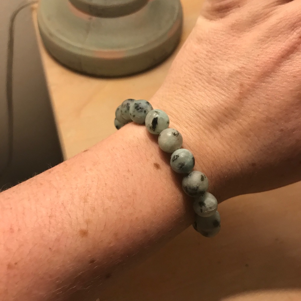 Beautiful stone beaded bracelet!